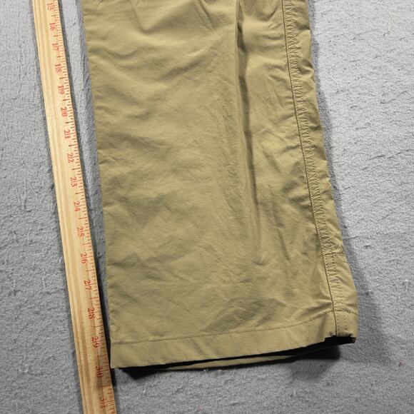 LL Bean No Fly Zone Insect Repellent Pants Men 44x32 Beige Nylon Stretch Outdoor - Picture 3 of 11